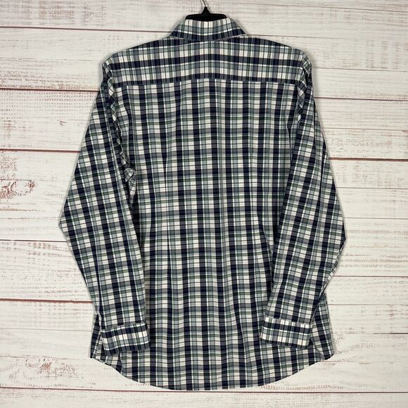 Mizzen + Main Mens Button Shirt XXL Trim Fit Stretch Multicolor Check Leeward - Picture 7 of 11